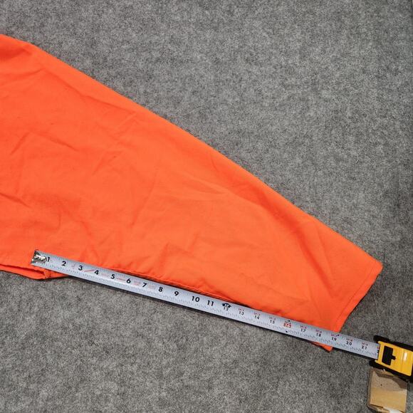 VTG CC Filson Womens 46 2XL Blaze Orange USA Made Snap Crop Jacket Hunting - Picture 9 of 13